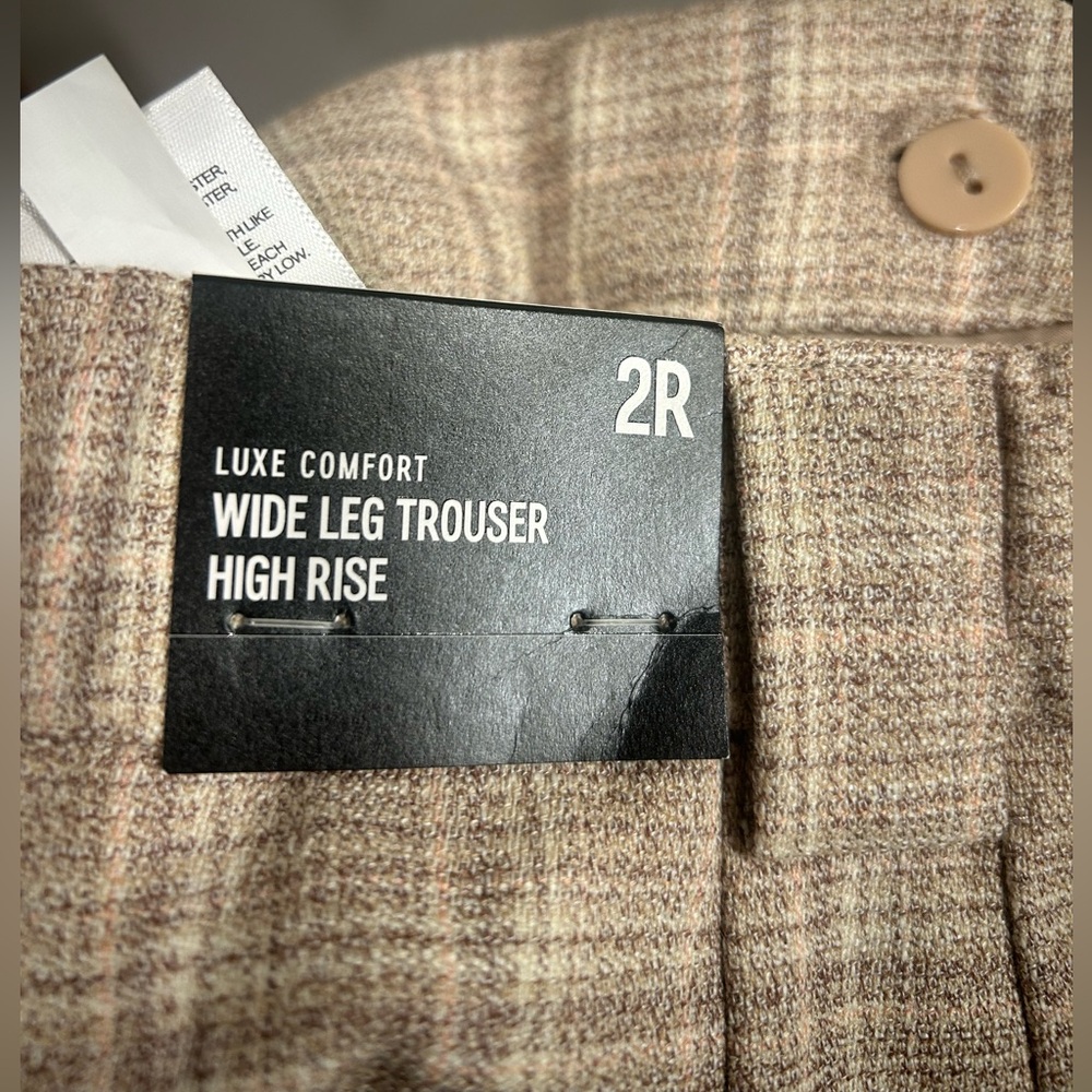 Wide Leg High Rise Trousers